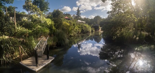 River Panorama Glamping Reflection Peaceful